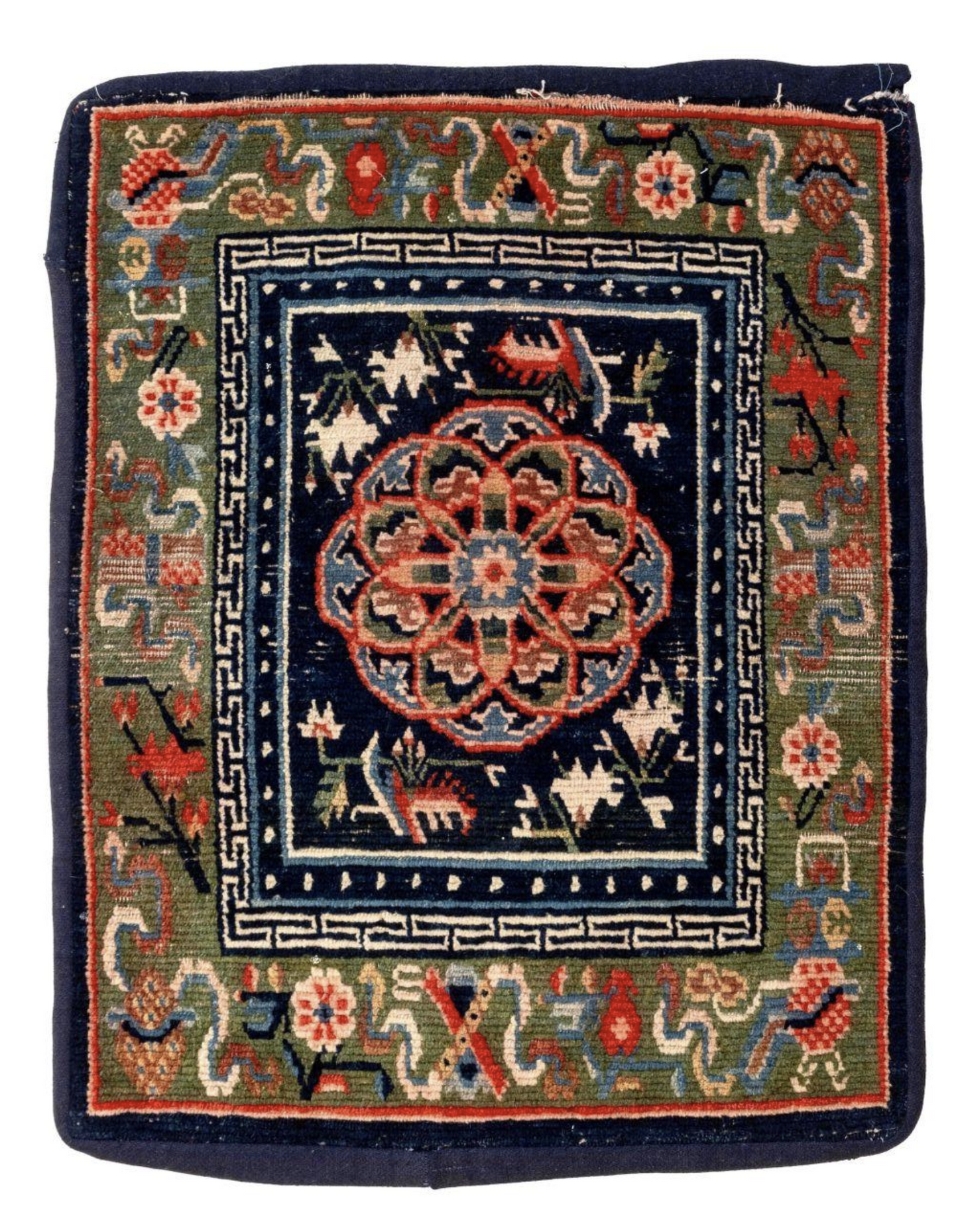 Antique Tibetan Saddle Rug