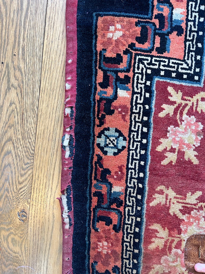 Antique Tibetan Saddle Rug