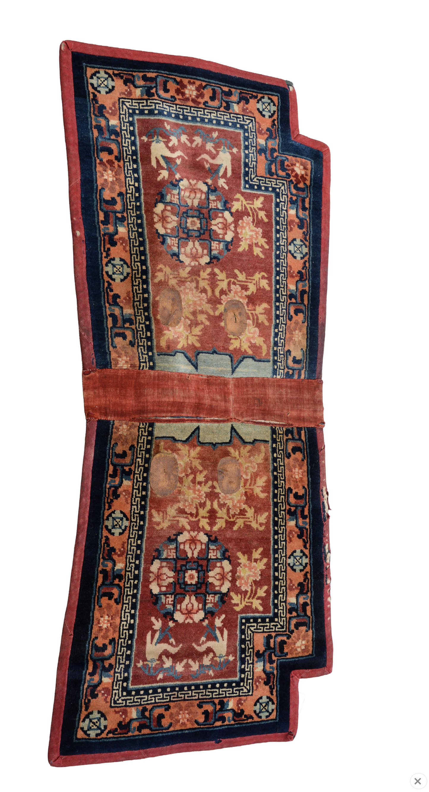 Antique Tibetan Saddle Rug