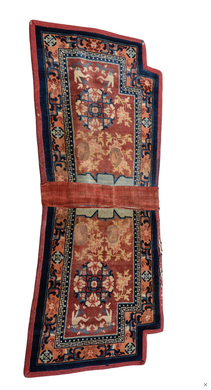 Antique Tibetan Saddle Rug