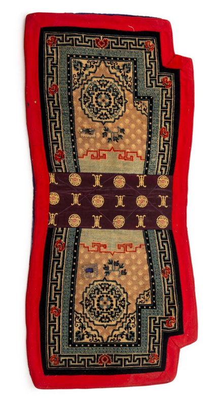 Antique Tibetan Saddle Rug