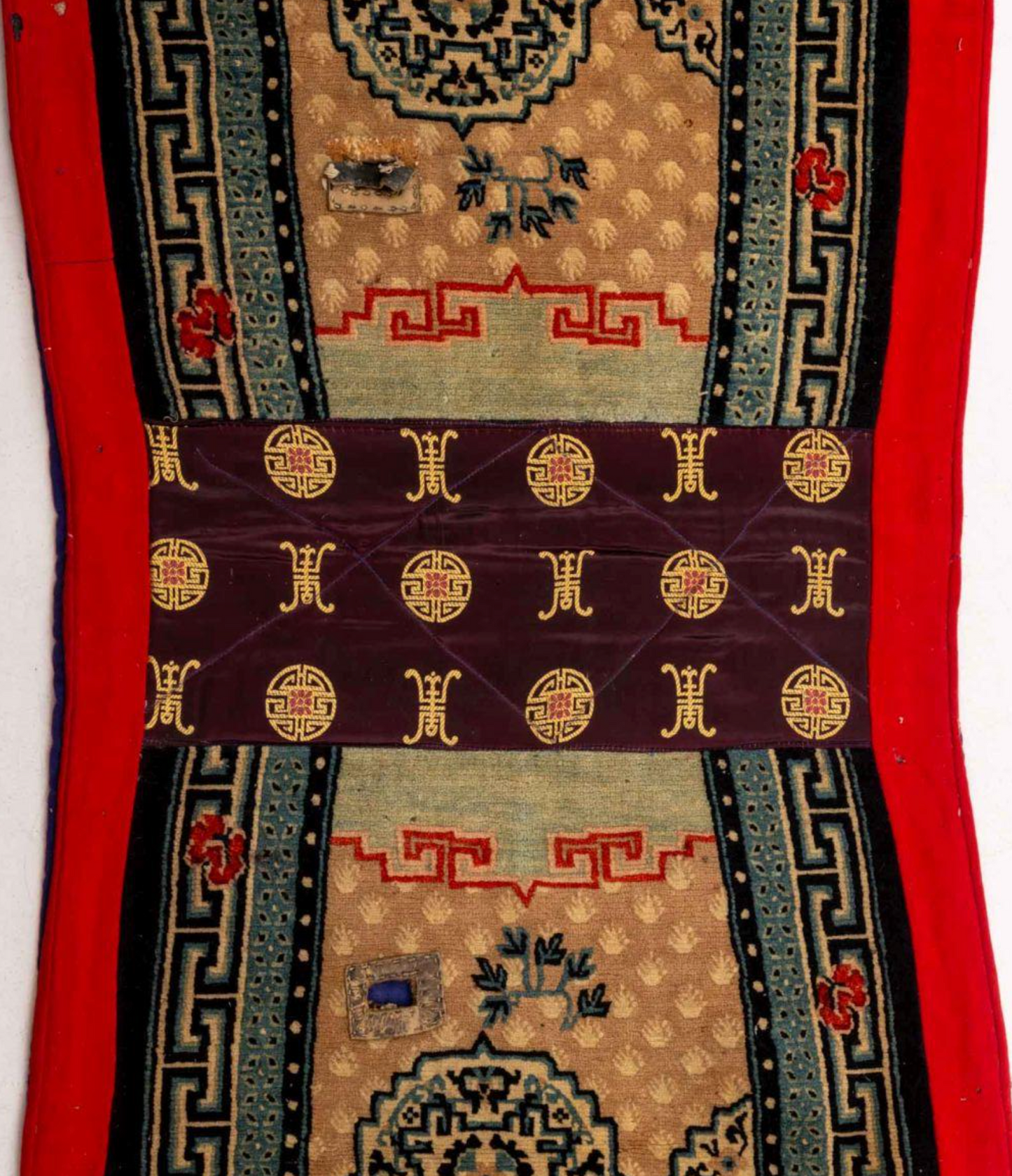 Antique Tibetan Saddle Rug