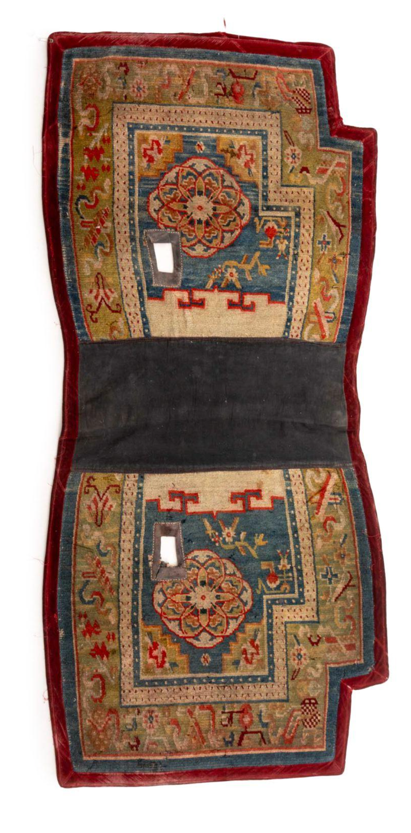 Antique Tibetan Saddle Rug