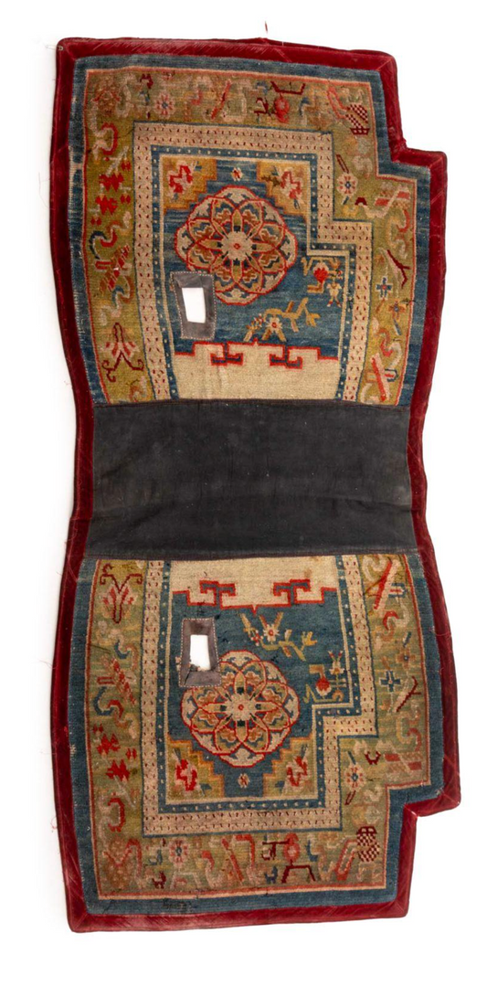 Antique Tibetan Saddle Rug