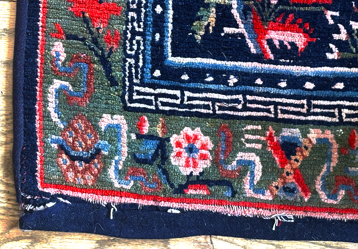Antique Tibetan Saddle Rug
