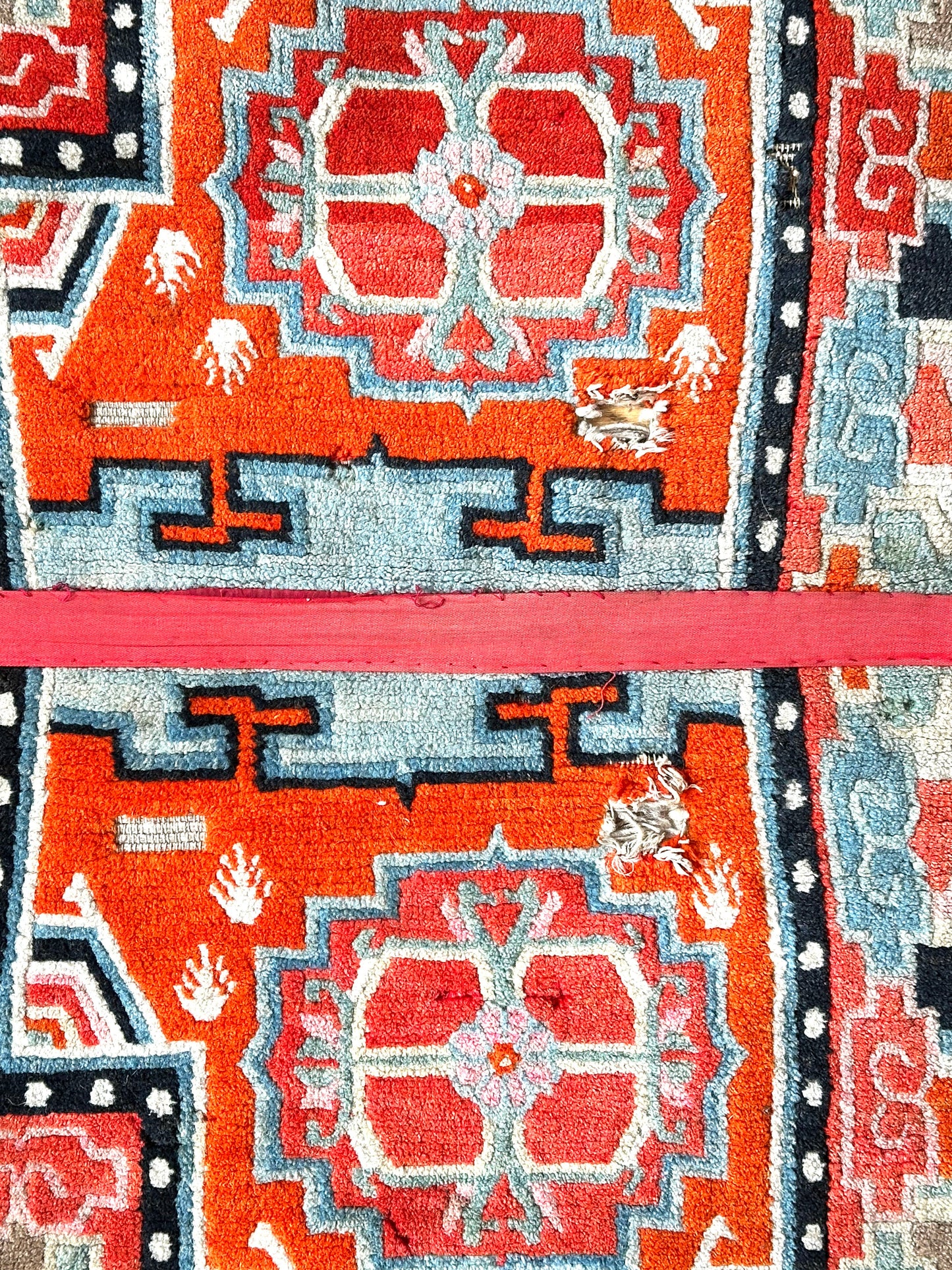 Antique Tibetan Saddle Rug