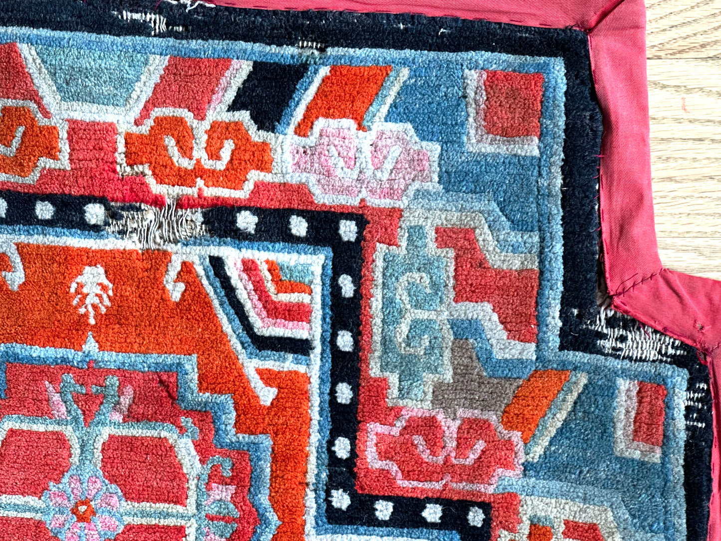 Antique Tibetan Saddle Rug